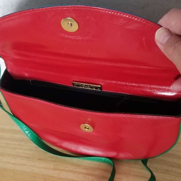 Vintage Leather Colorblock Bag - Picture 2 of 7